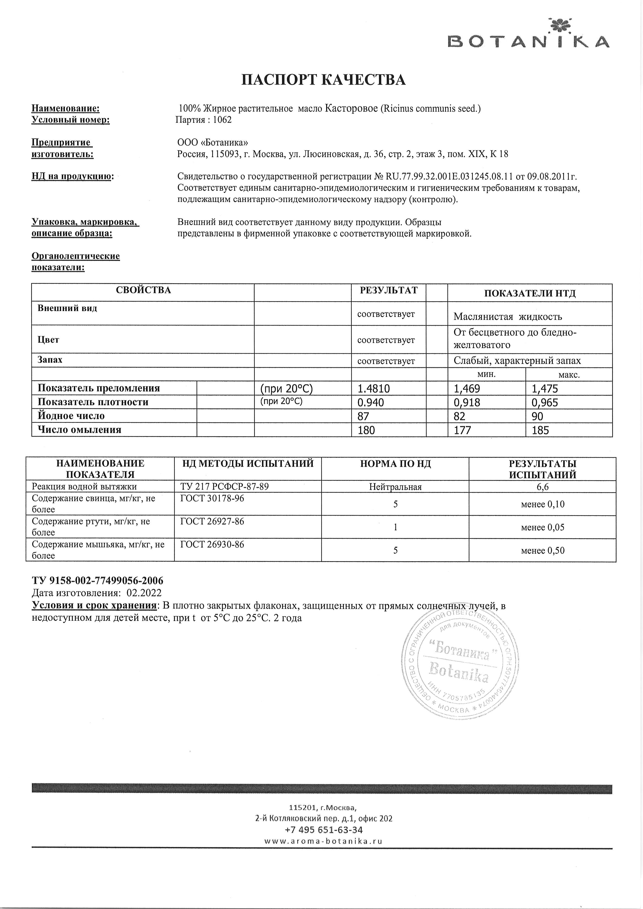 Паспорт №022022